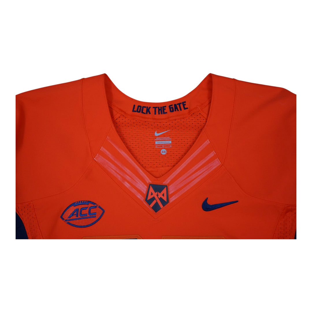 Syracuse University Game Issued #93 Home Orange Football Jersey Syracuse LOA