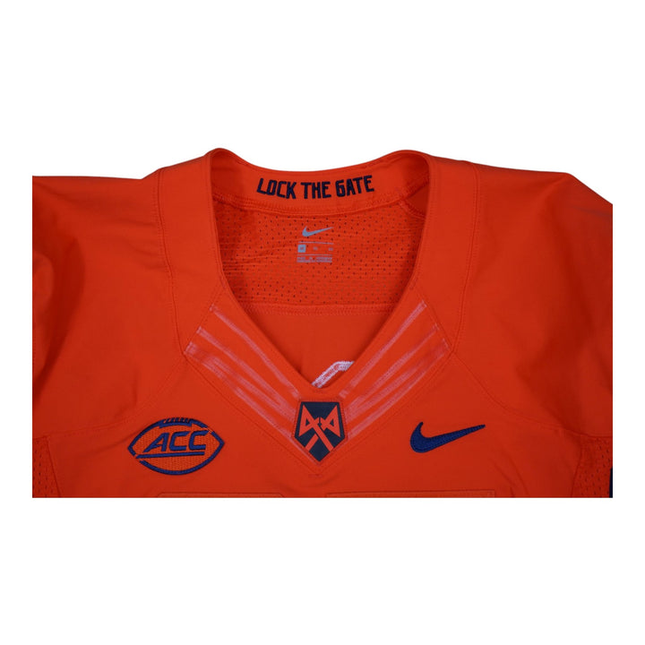 Syracuse University Game Issued #95 Home Orange Football Jersey Syracuse LOA