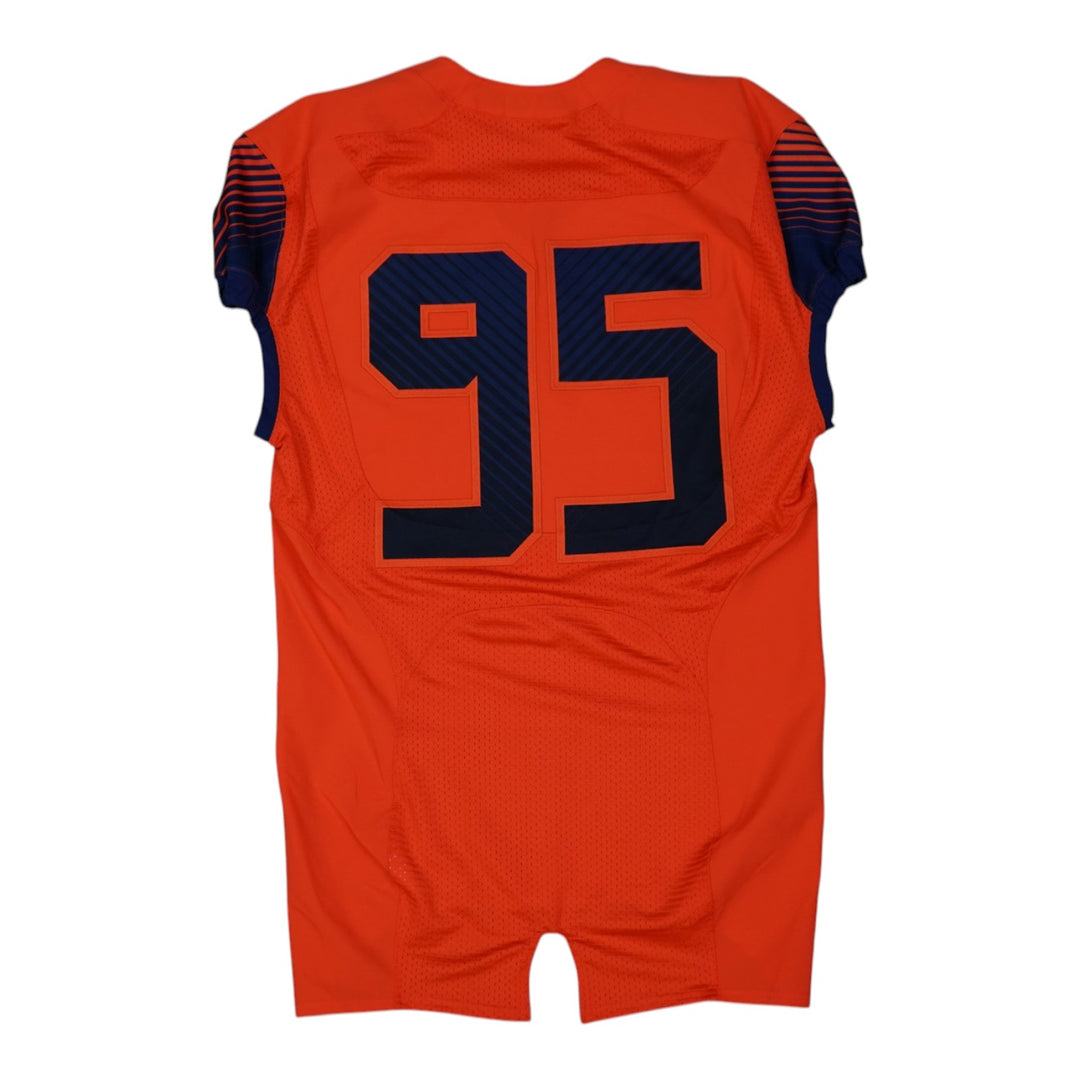 Syracuse University Game Issued #95 Home Orange Football Jersey Syracuse LOA