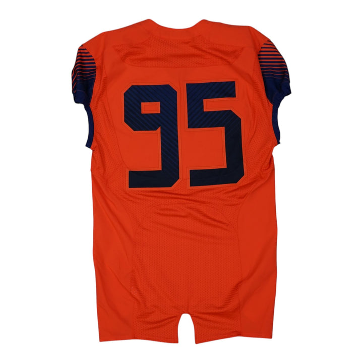 Syracuse University Game Issued #95 Home Orange Football Jersey Syracuse LOA