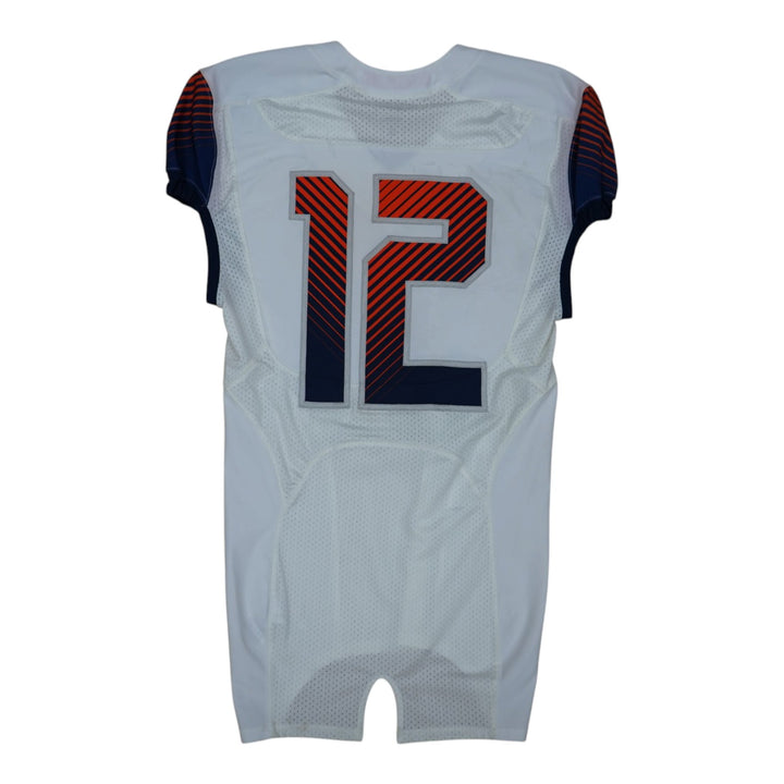 Syracuse University Game Issued #12 Away White Football Jersey Syracuse LOA