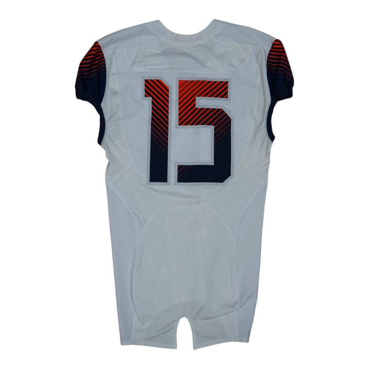 Syracuse University Game Issued #15 Away White Football Jersey Syracuse LOA