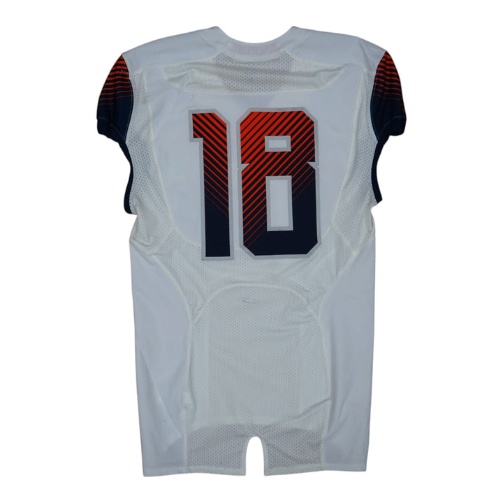 Syracuse University Game Issued #18 Away White Football Jersey Syracuse LOA