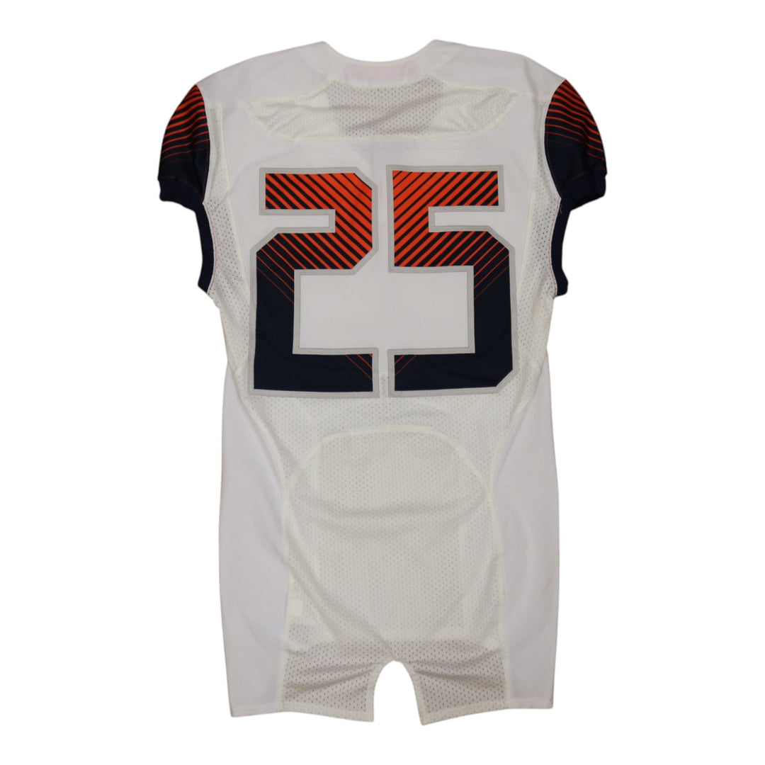 Syracuse University Game Issued #25 Away White Football Jersey Syracuse LOA