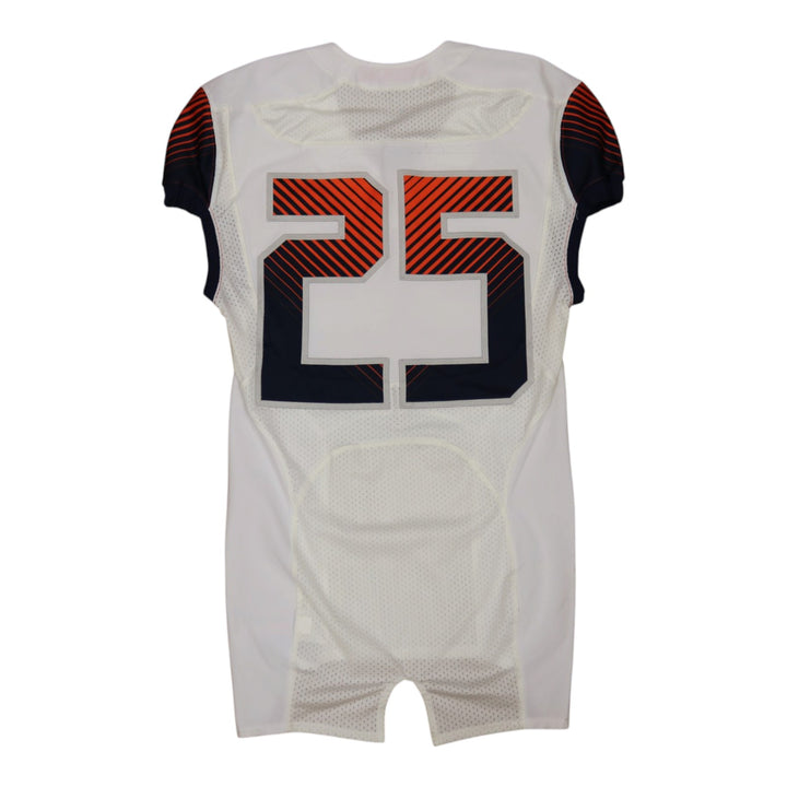 Syracuse University Game Issued #25 Away White Football Jersey Syracuse LOA