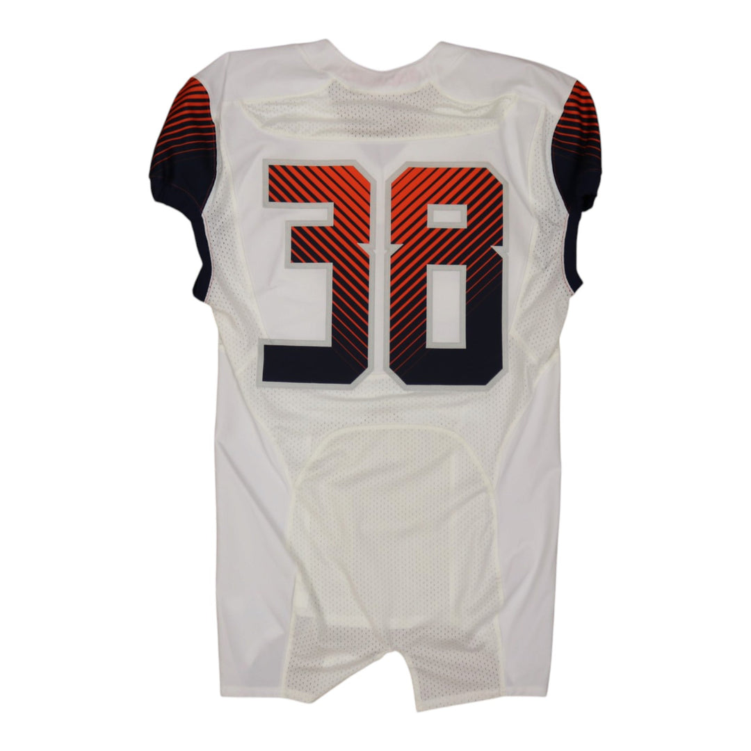 Syracuse University Game Issued #38 Away White Football Jersey Syracuse LOA