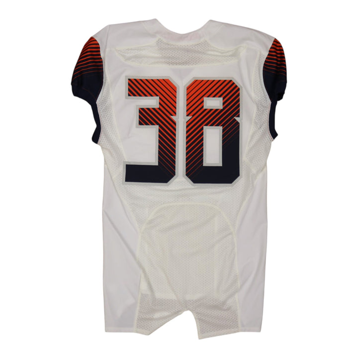 Syracuse University Game Issued #38 Away White Football Jersey Syracuse LOA
