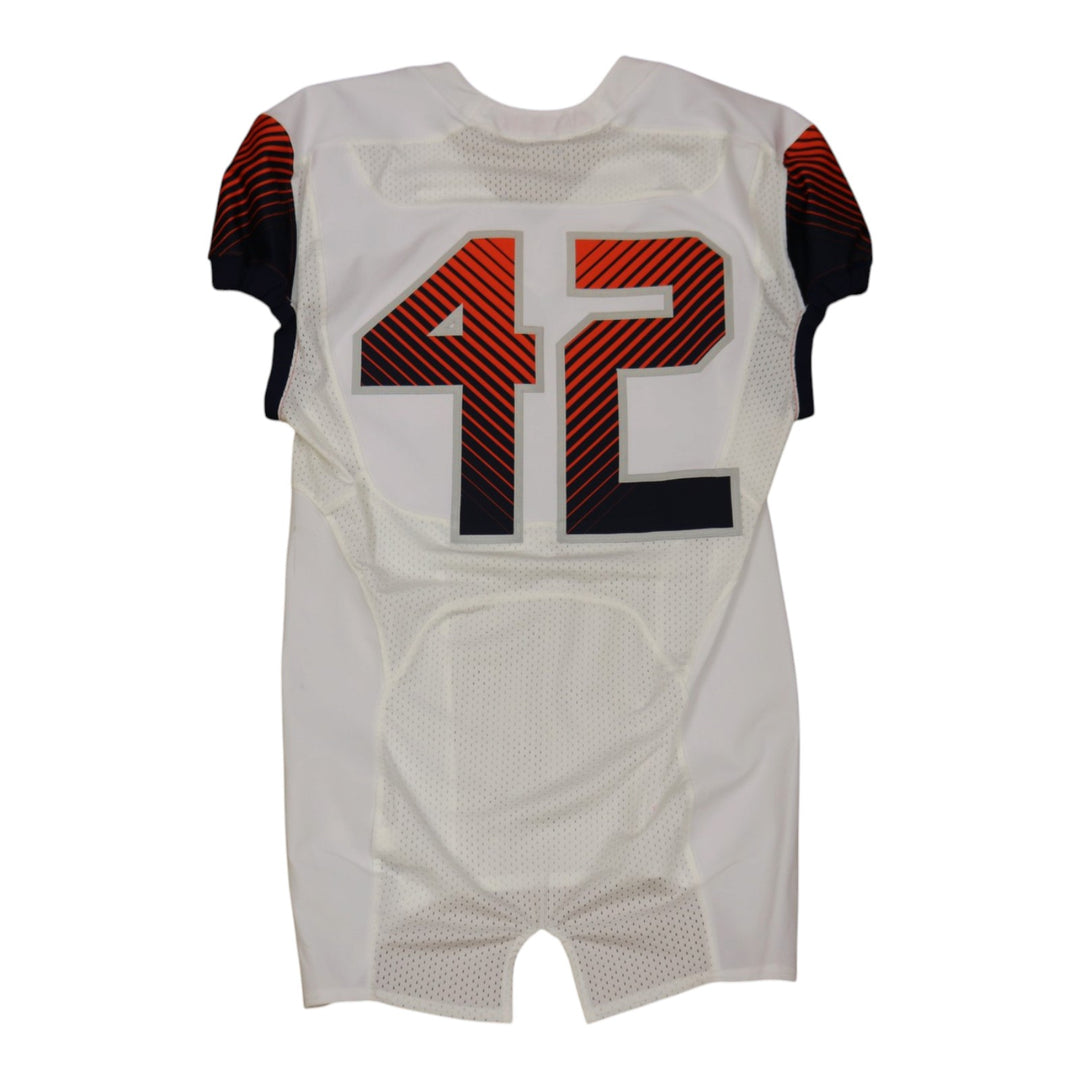 Syracuse University Game Issued #42 Away White Football Jersey Syracuse LOA