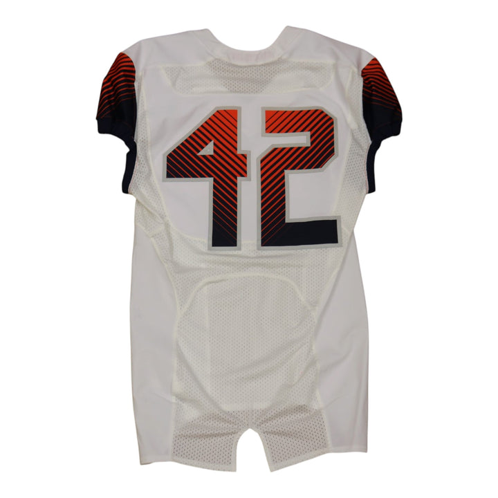 Syracuse University Game Issued #42 Away White Football Jersey Syracuse LOA
