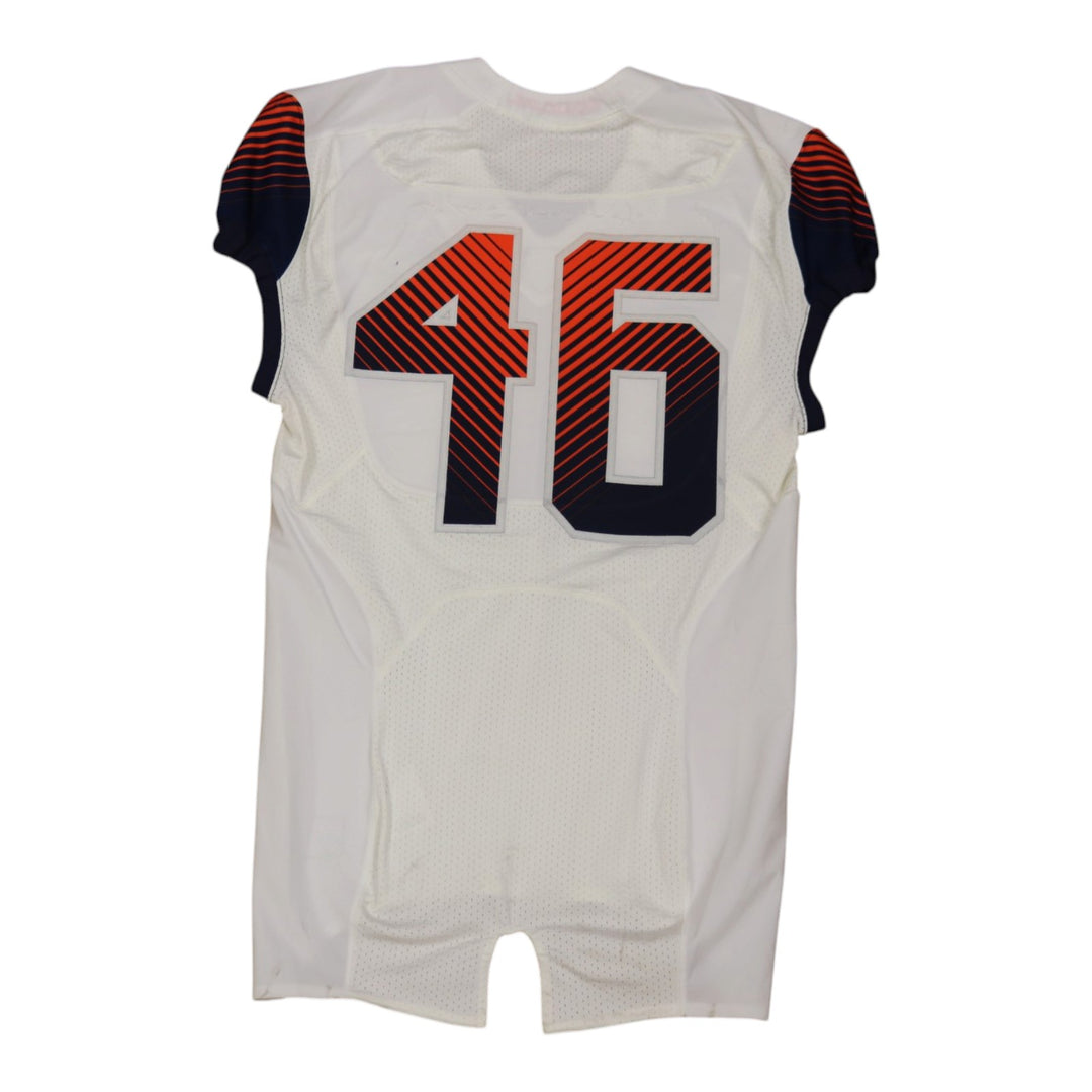 Syracuse University Game Issued #46 Away White Football Jersey Syracuse LOA