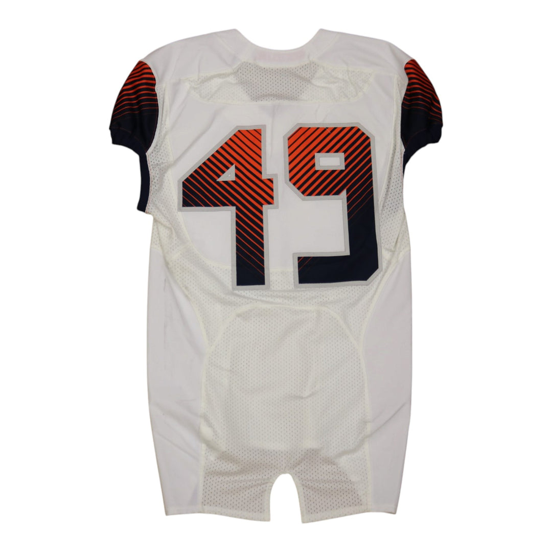 Syracuse University Game Issued #49 Away White Football Jersey Syracuse LOA