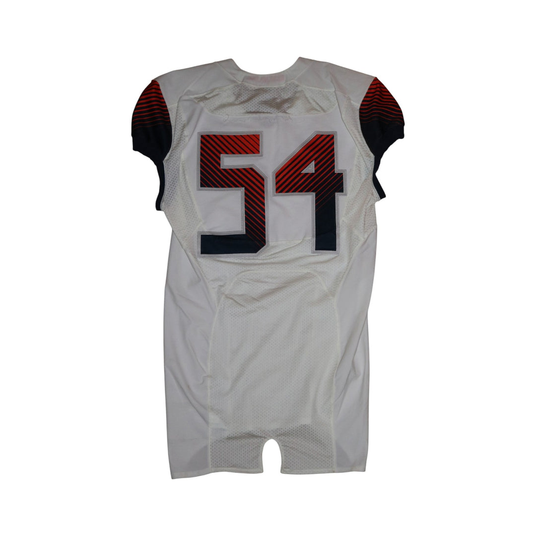 Syracuse University Game Issued #54 Away White Football Jersey Syracuse LOA