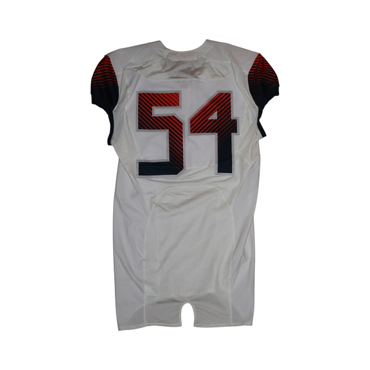 Syracuse University Game Issued #54 Away White Football Jersey Syracuse LOA