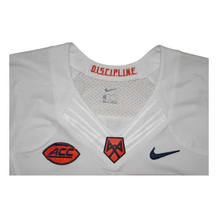 Syracuse University Game Issued #60 Away White Football Jersey Syracuse LOA