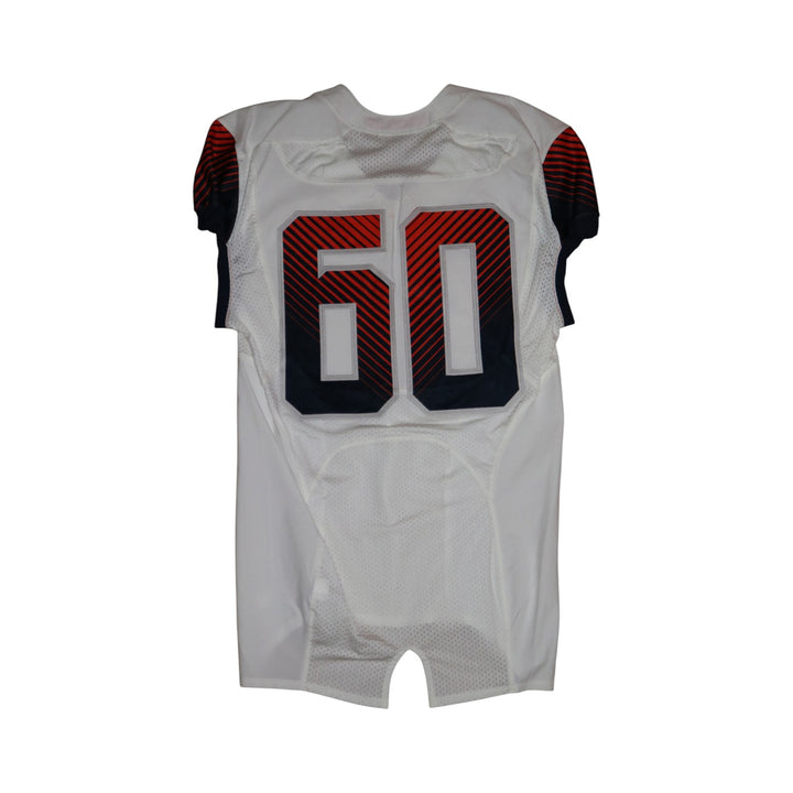 Syracuse University Game Issued #60 Away White Football Jersey Syracuse LOA