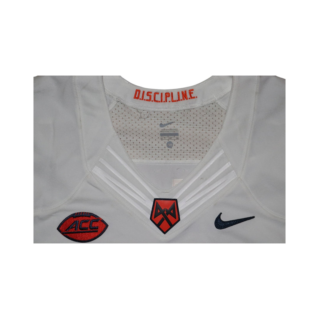 Syracuse University Game Issued #69 Away White Football Jersey Syracuse LOA