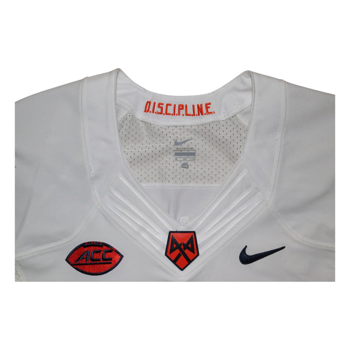 Syracuse University Game Issued #70 Away White Football Jersey Syracuse LOA