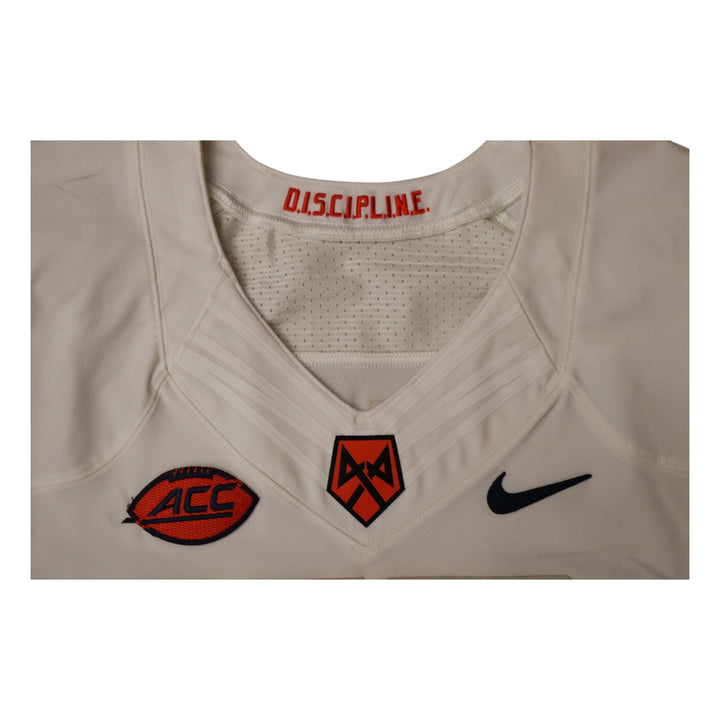 Syracuse University Game Issued #73 Away White Football Jersey Syracuse LOA