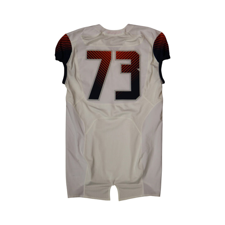 Syracuse University Game Issued #73 Away White Football Jersey Syracuse LOA