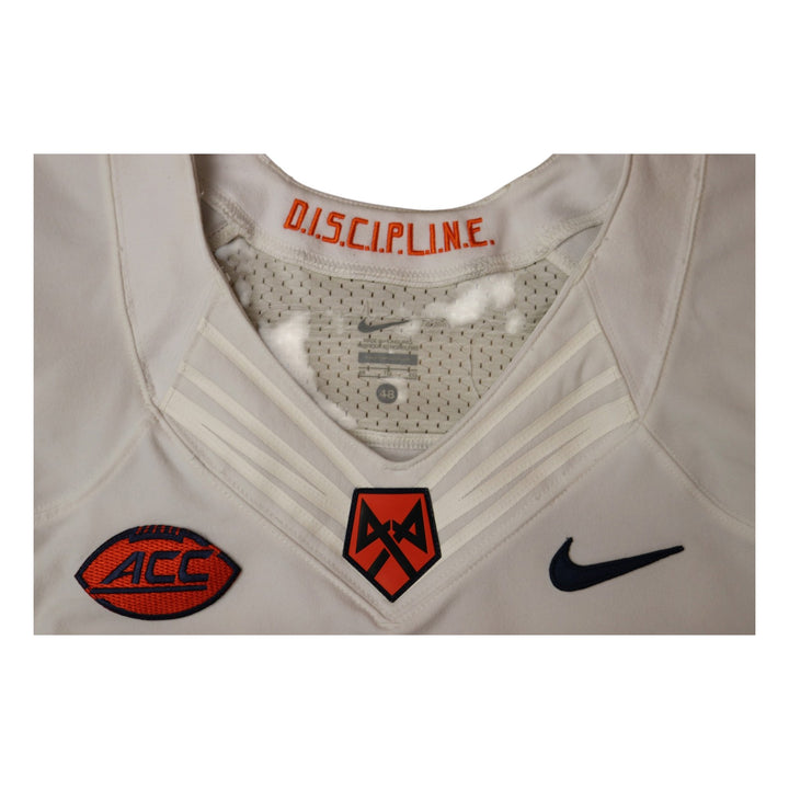 Syracuse University Game Issued #78 Away White Football Jersey Syracuse LOA