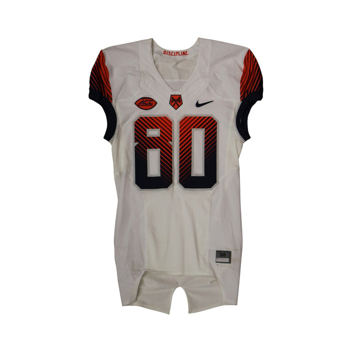 Syracuse University Game Issued #80 Away White Football Jersey Syracuse LOA