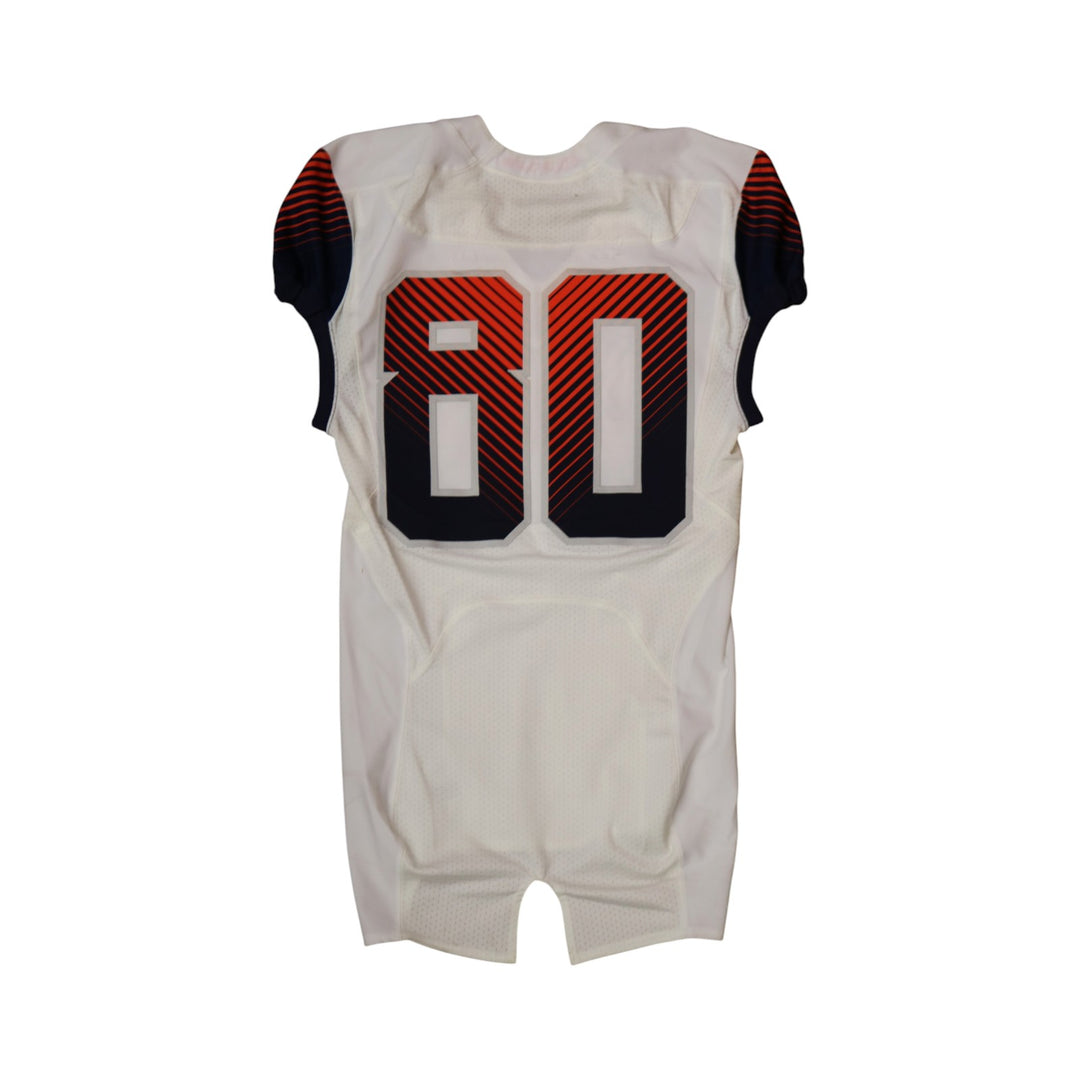 Syracuse University Game Issued #80 Away White Football Jersey Syracuse LOA