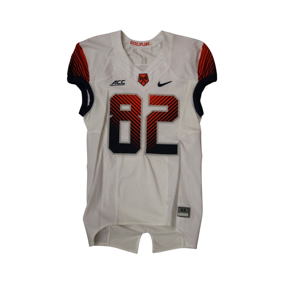 Syracuse University Game Issued #82 Away White Football Jersey Syracuse LOA