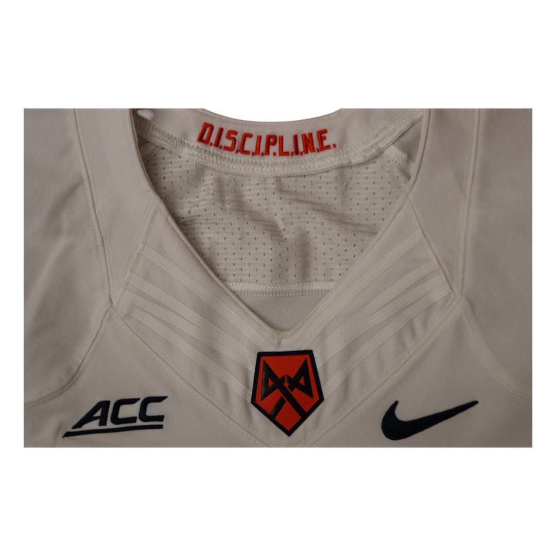 Syracuse University Game Issued #82 Away White Football Jersey Syracuse LOA