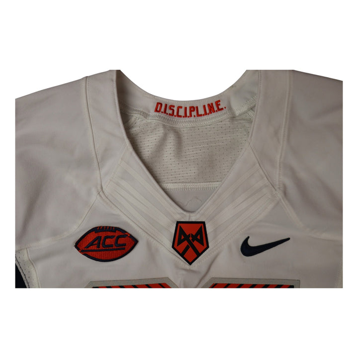 Syracuse University Game Issued #86 Away White Football Jersey Syracuse LOA