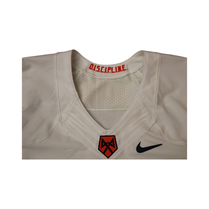 Syracuse University Game Issued #87 Away White Football Jersey Syracuse LOA