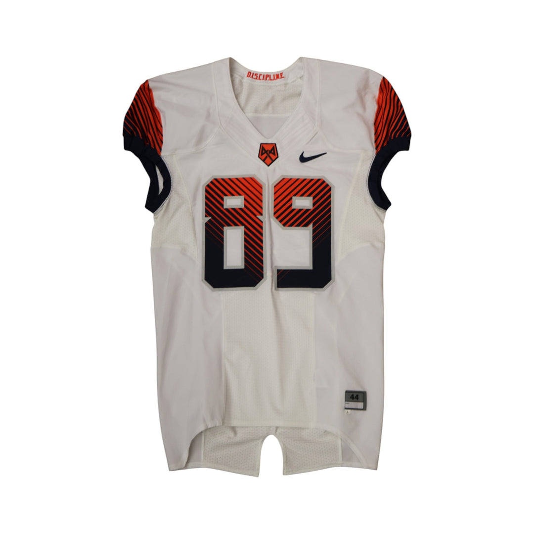 Syracuse University Game Issued #89 Away White Football Jersey Syracuse LOA