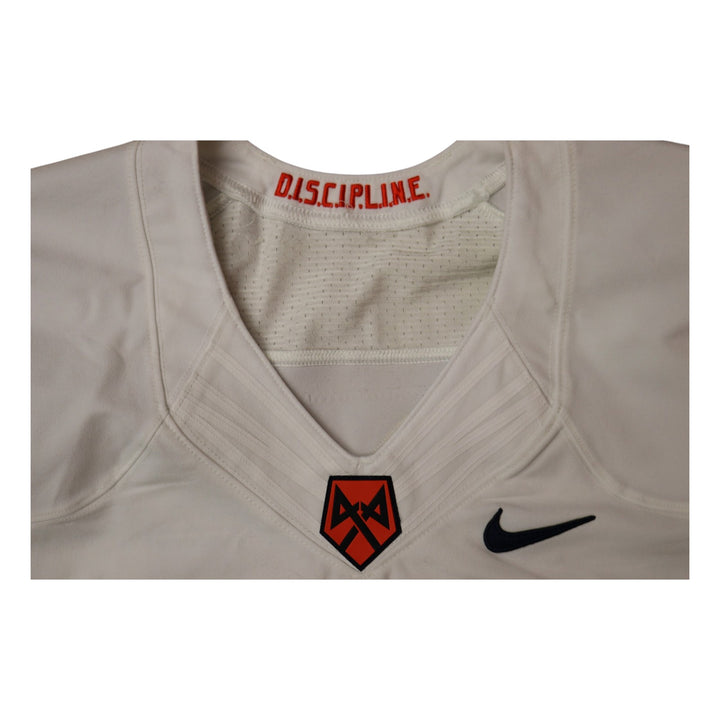 Syracuse University Game Issued #89 Away White Football Jersey Syracuse LOA