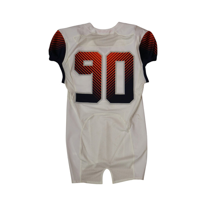 Syracuse University Game Issued #90 Away White Football Jersey Syracuse LOA