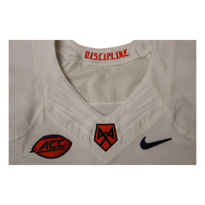 Syracuse University Game Issued #93 Away White Football Jersey Syracuse LOA