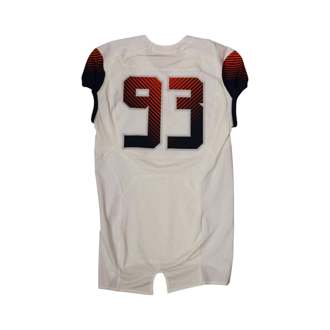 Syracuse University Game Issued #93 Away White Football Jersey Syracuse LOA