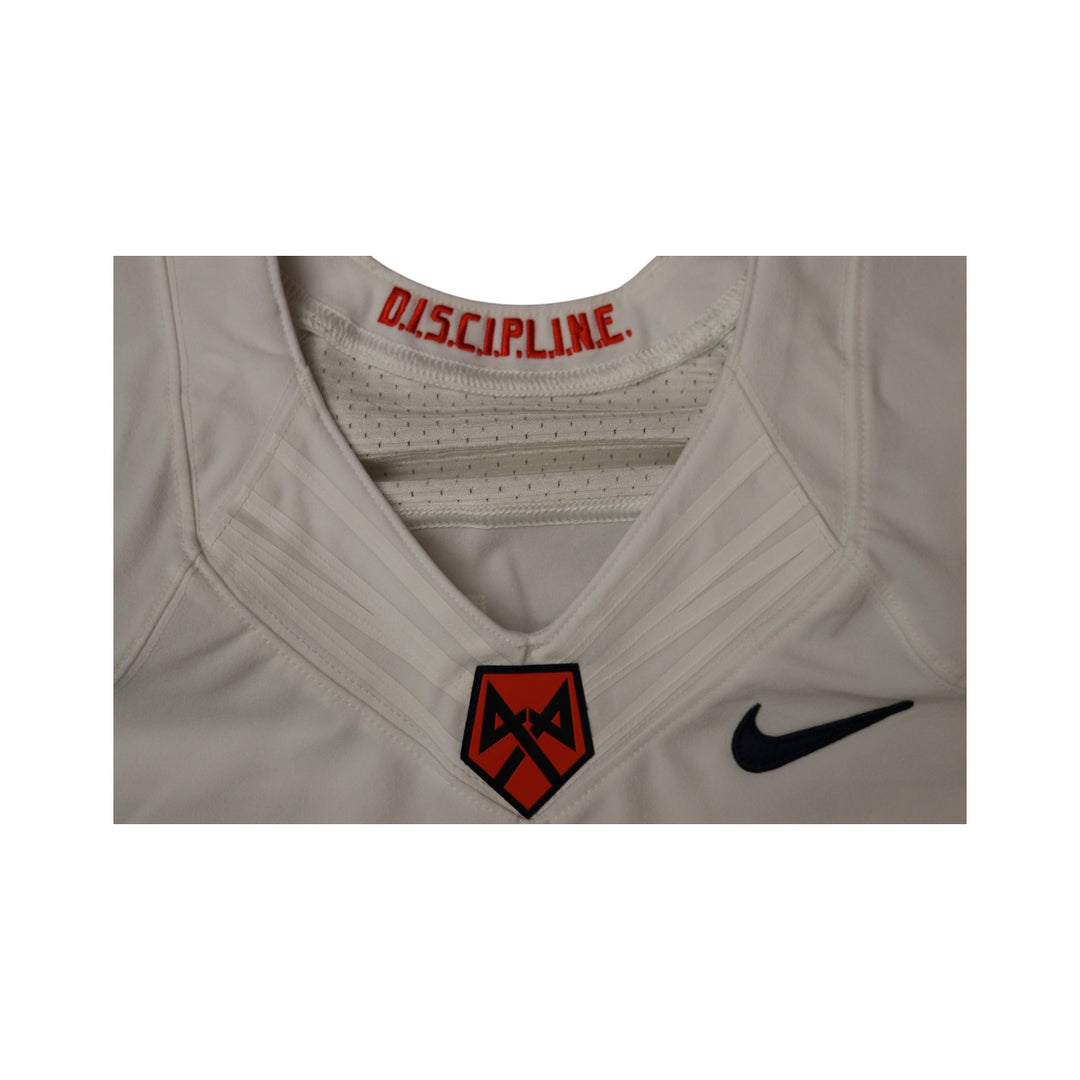 Syracuse University Game Issued #95 Away White Football Jersey Syracuse LOA