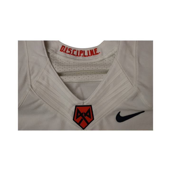 Syracuse University Game Issued #95 Away White Football Jersey Syracuse LOA