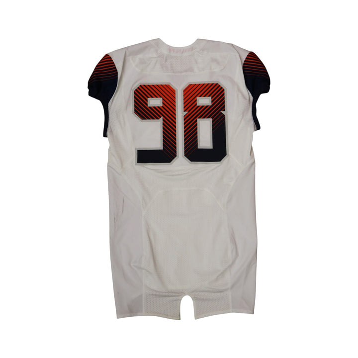 Syracuse University Game Issued #98 Away White Football Jersey Syracuse LOA