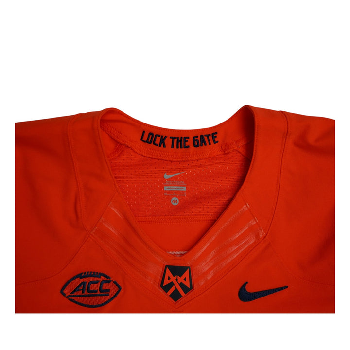 Syracuse University Game Issued #6 Home Orange Football Jersey Syracuse LOA
