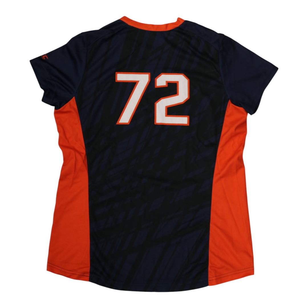Syracuse Orange Game-Issued #72 Blue Softball Jersey LOA