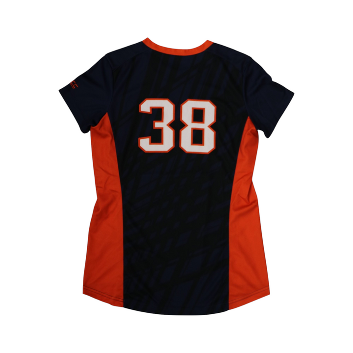 Syracuse Orange Game-Issued #38 Blue Softball Jersey LOA