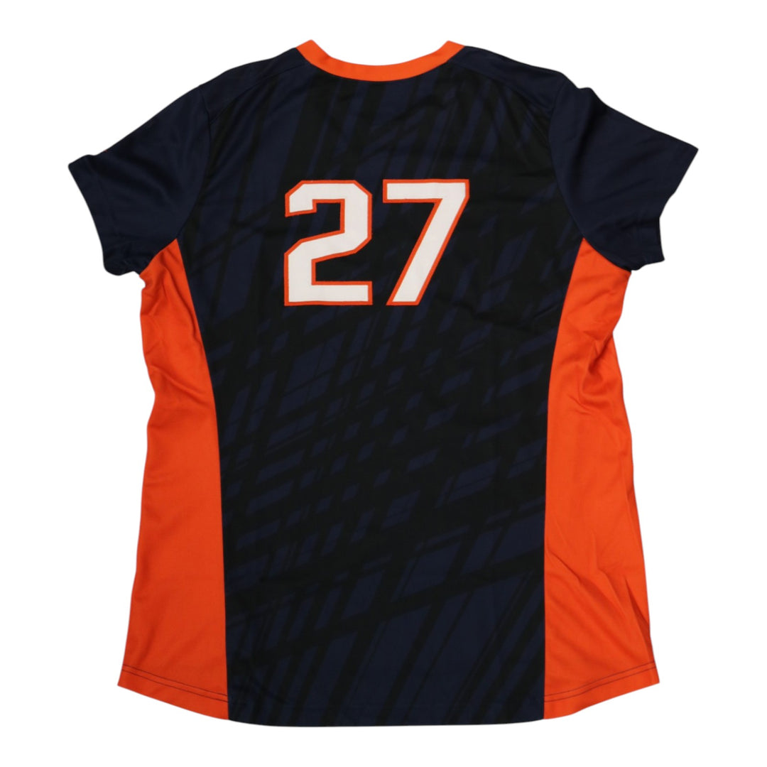 Syracuse Orange Game-Issued #27 Blue Softball Jersey LOA
