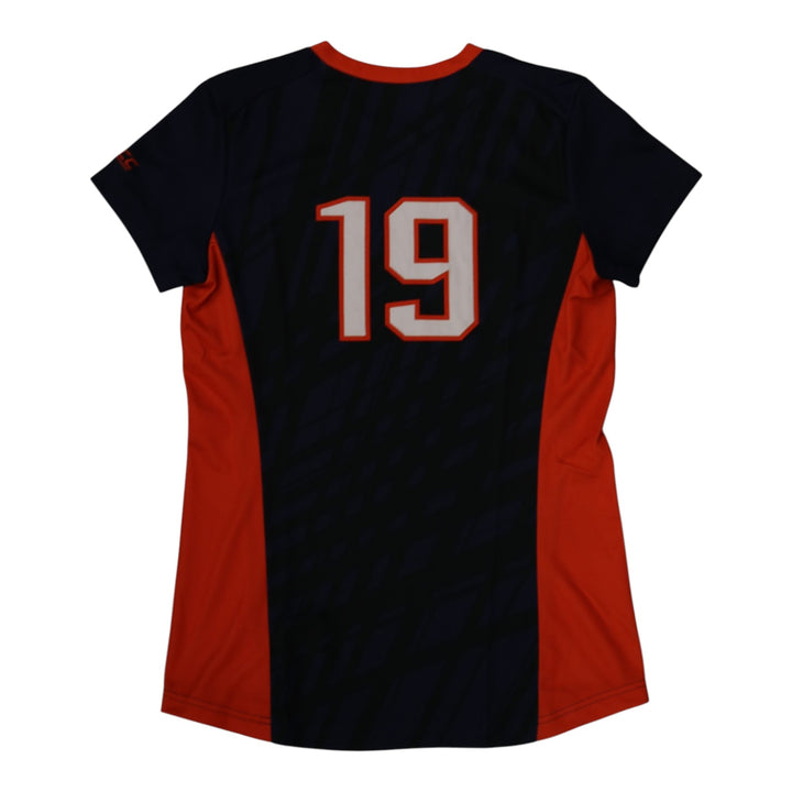 Syracuse Orange Game-Issued #19 Blue Softball Jersey LOA