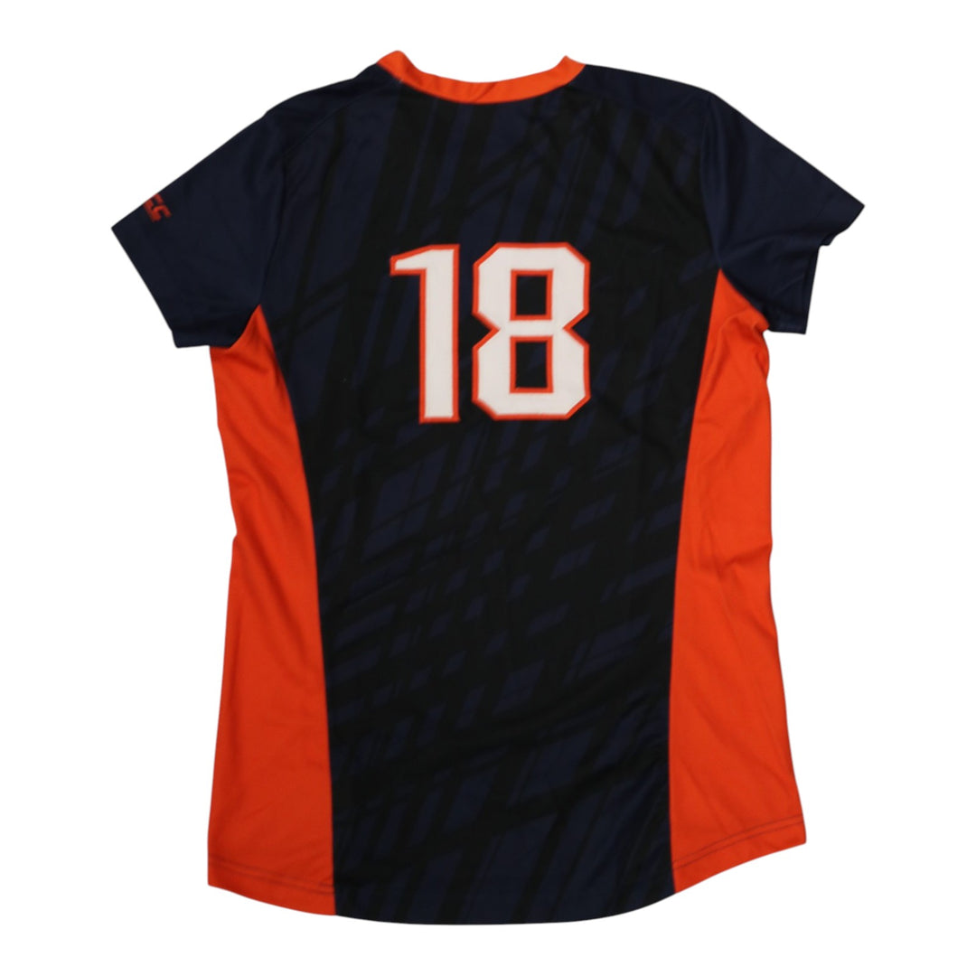 Syracuse Orange Game-Issued #18 Blue Softball Jersey LOA
