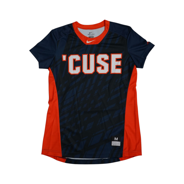Syracuse Orange Game-Issued #17 Blue Softball Jersey LOA