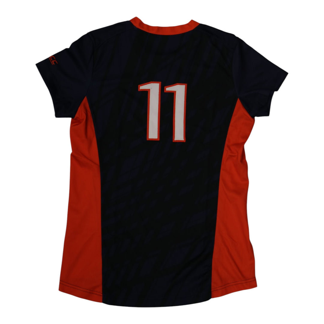 Syracuse Orange Game-Issued #11 Blue Softball Jersey LOA