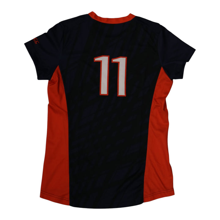 Syracuse Orange Game-Issued #11 Blue Softball Jersey LOA