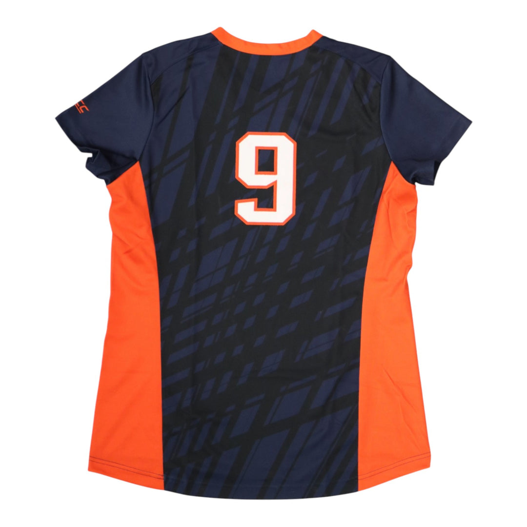 Syracuse Orange Game-Issued #9 Blue Softball Jersey LOA