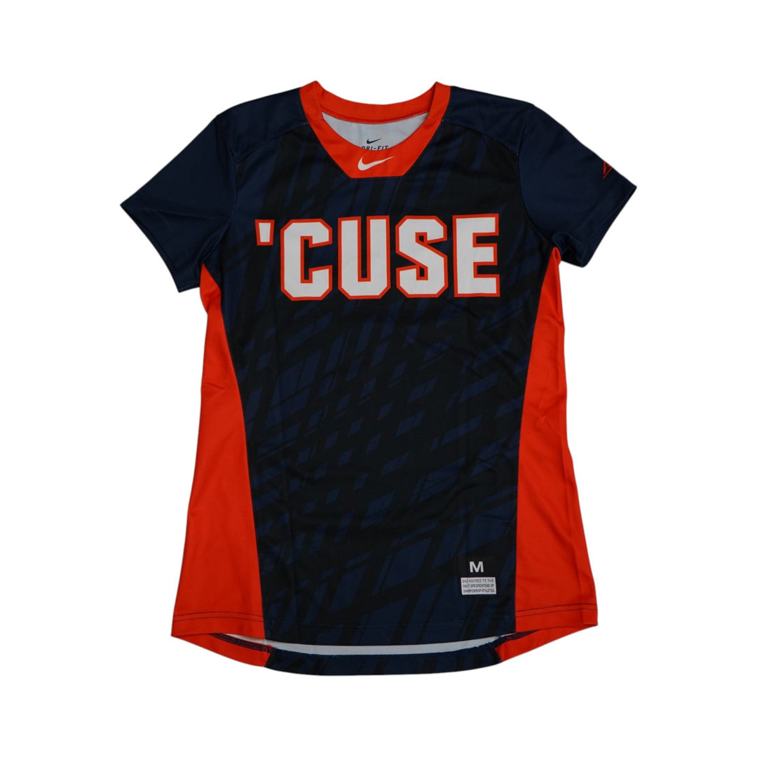 Syracuse Orange Game-Issued #6 Blue Softball Jersey LOA