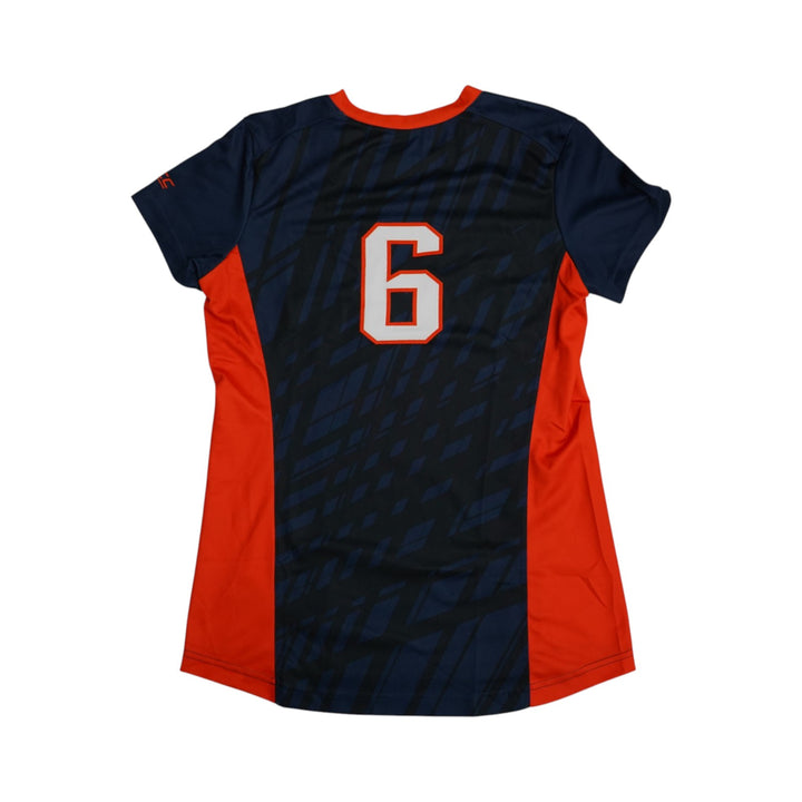 Syracuse Orange Game-Issued #6 Blue Softball Jersey LOA